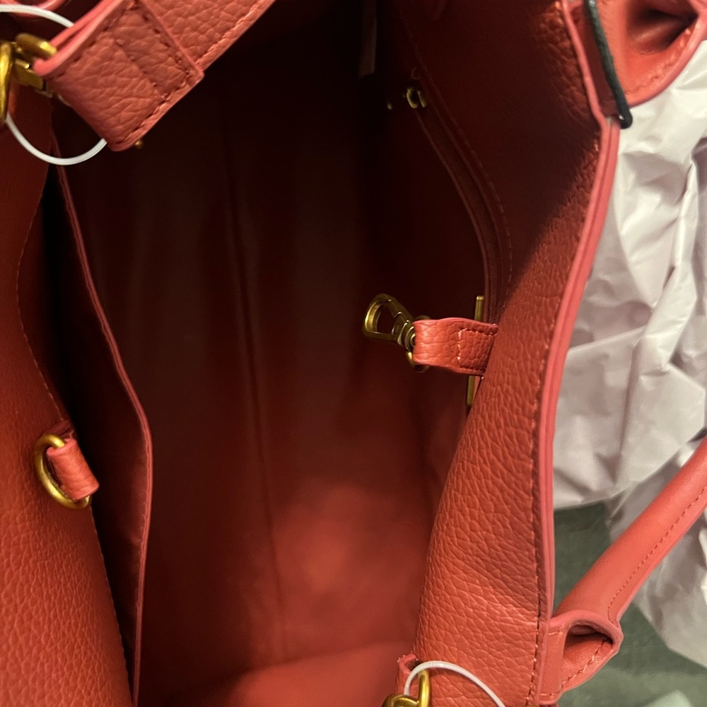 Steve Madden Elegant Rust Satchel Set - Picture 4 of 5